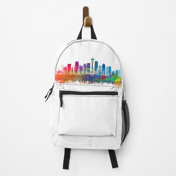 Item preview, Seattle Skyline Watercolor by Zouzounio Art designed and sold by zouzounioart.