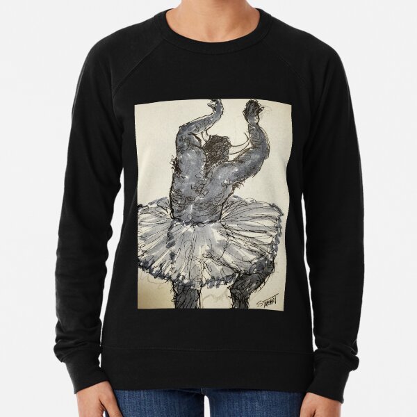 Dancing Minotaur in a Tutu Lightweight Sweatshirt