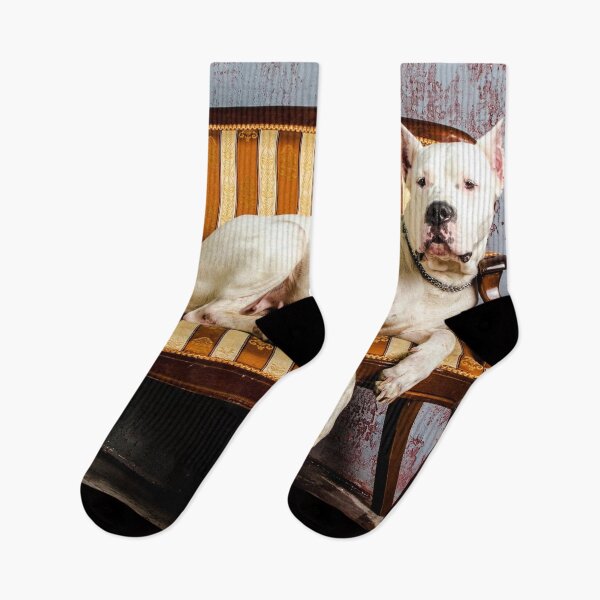Item preview, Dogo argentino sitting on a sofa designed and sold by good vibes clothing.