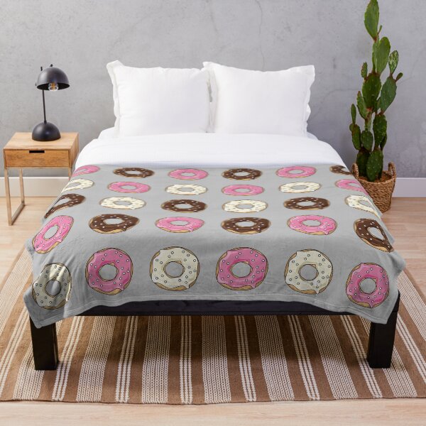 Pearly Donuts Throw Blanket