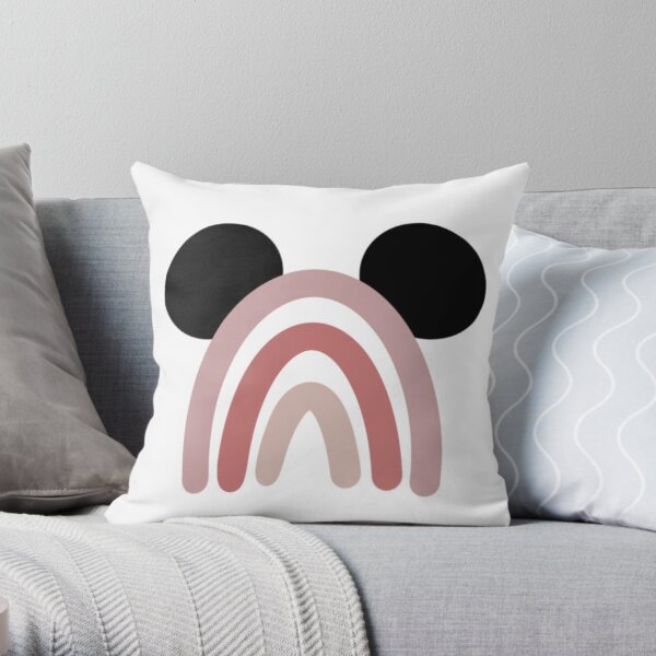 Mickey Rainbow Throw Pillow