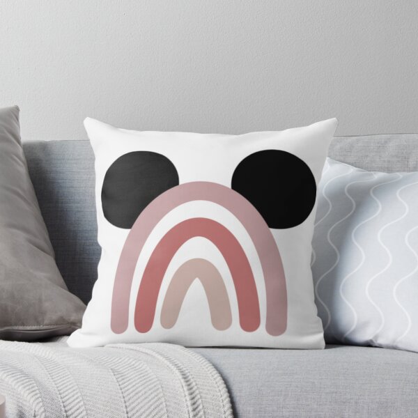 Mickey Rainbow Throw Pillow