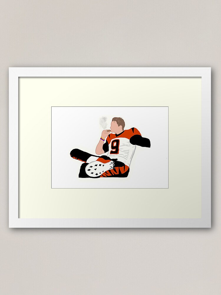 Joe Burrow - Cincinnati Bengals Oil on Canvas Greeting Card by