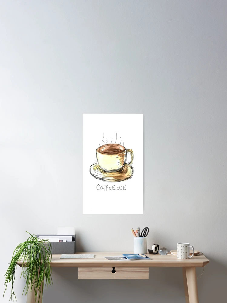 Thumbnail 2 of 3, Poster, CoFfeEeeE designed and sold by Michelle Potter Artist.