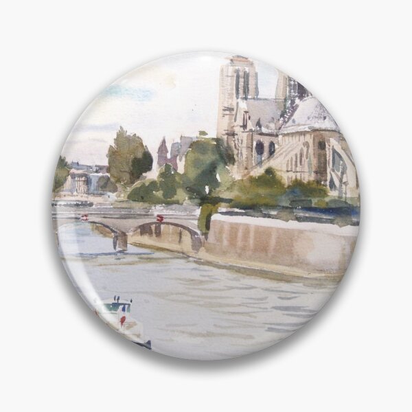 Item preview, Watercolour Painting Notre Dame designed and sold by FredFullerton.