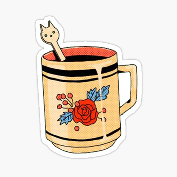 Cup of tea Sticker for Sale by yul-ol