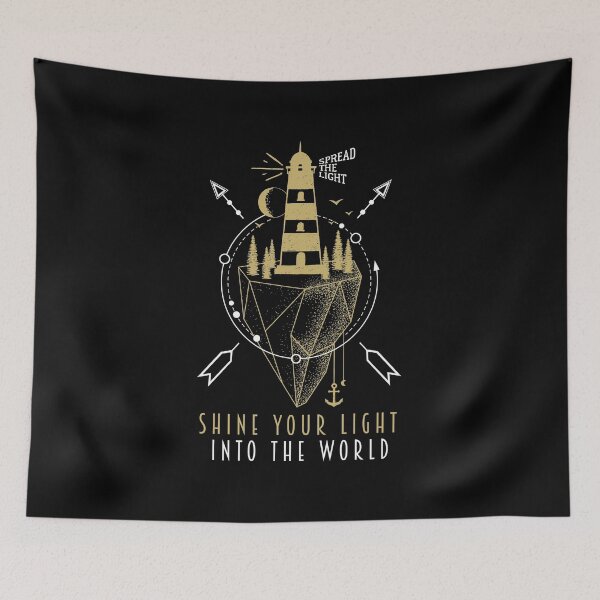 Item preview, Shine Your Light Into The World - Spread the Light designed and sold by ColorfulMystic.