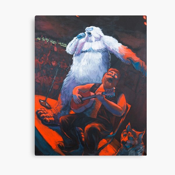Yukon Cornelius and Bumble Singing On Stage, 1970. Canvas Print