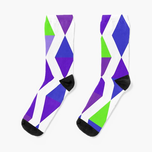 Versed Maple (purples and greens) Socks