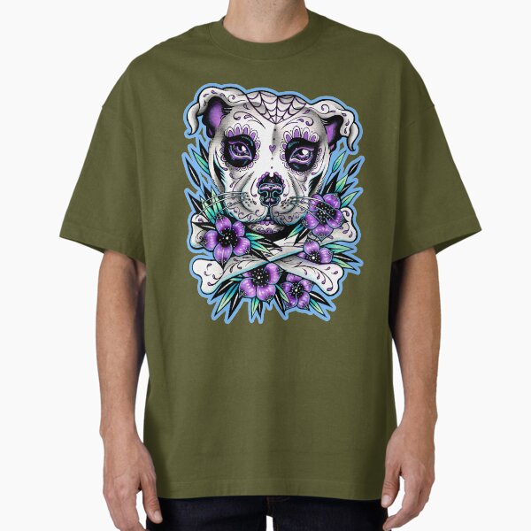 Item preview, Sugar Skull Pit Bull designed and sold by MissCarissaRose.