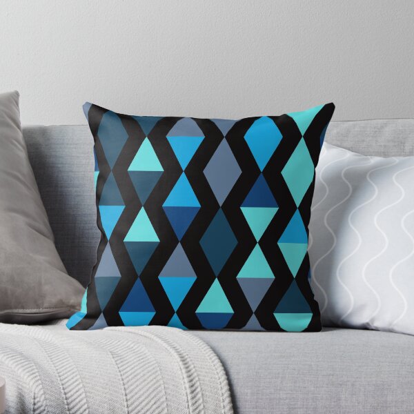 Versed Maple (blues) Throw Pillow