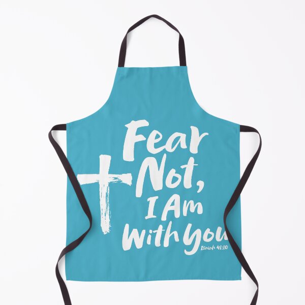 Item preview, FEAR NOT, I AM with you Religious - Isaiah 41:10 - Hope God Jesus - Blue designed and sold by 26-Characters.