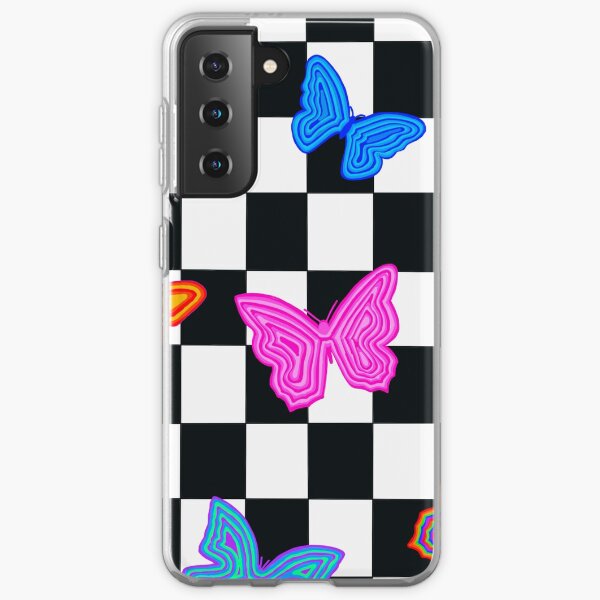 Checkboard Butterfly Samsung Galaxy Soft Case