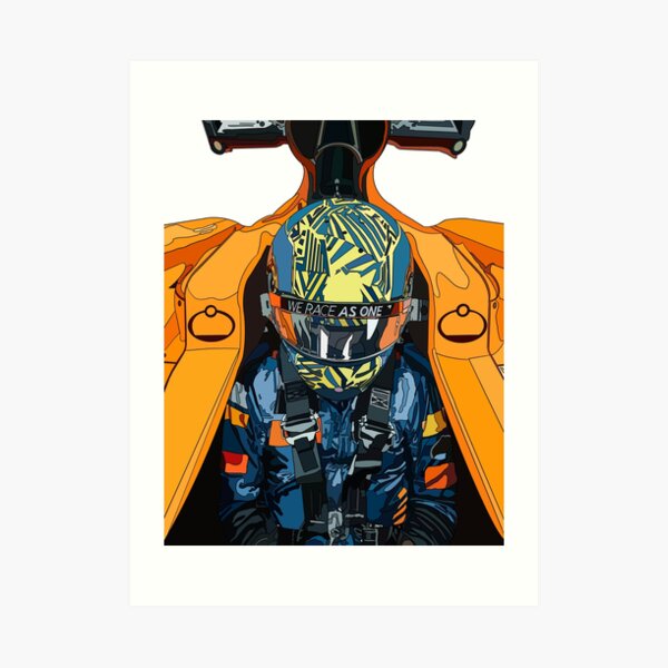 Lando Norris papaya Art Print