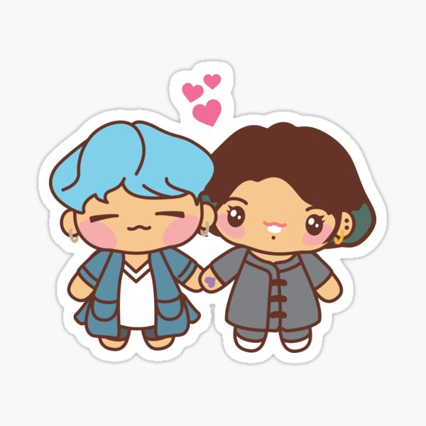 Yoonkook / Kookgi Pajama Party - BTS Yoongi and Jungkook in PJ's ~BTS Pajama Party~ Sticker
