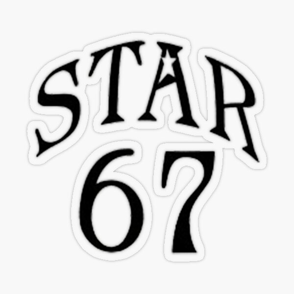 "OVO Star 67 (Black)" Sticker for Sale by vicgotshirts Redbubble