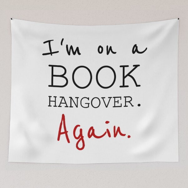 Item preview, I'm On a Book Hangover. Again. Drawing designed and sold by lovebubbles5.
