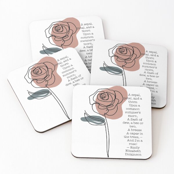 Item preview, Emily Dickinson “ A Rose”  designed and sold by Pinkmagenta.
