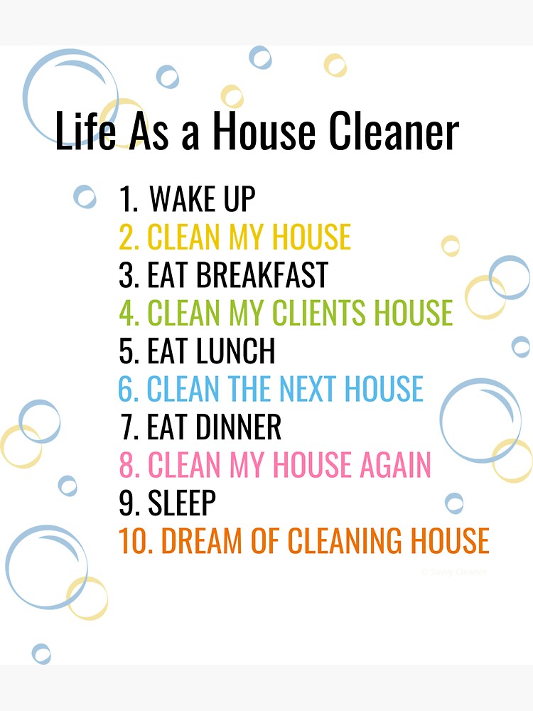 Life of a House Cleaner by SavvyCleaner