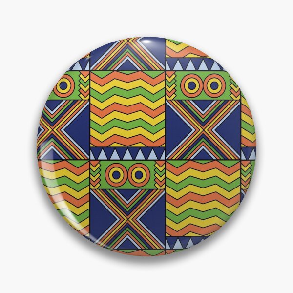 Item preview, African Kente Yellow Green Orange designed and sold by Bliss Find And Design.