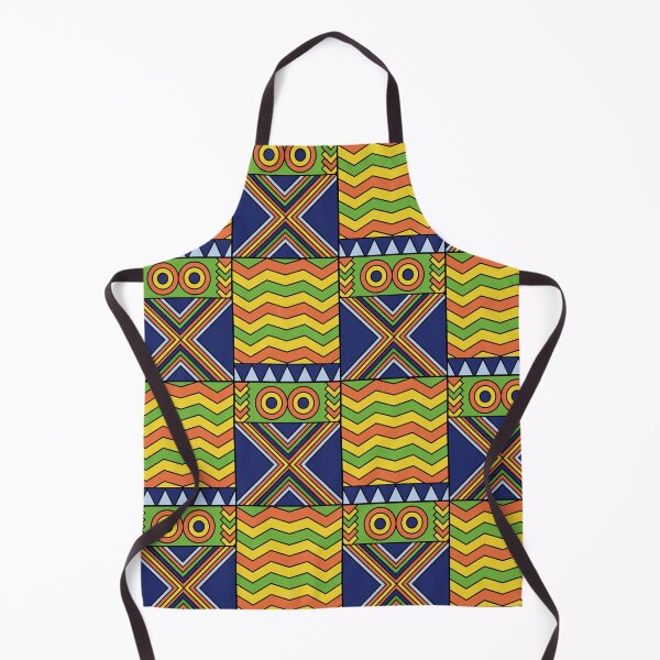 Item preview, African Kente Yellow Green Orange designed and sold by Bliss Find And Design.