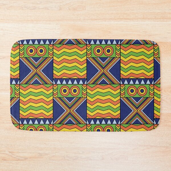 Item preview, African Kente Yellow Green Orange designed and sold by Bliss Find And Design.