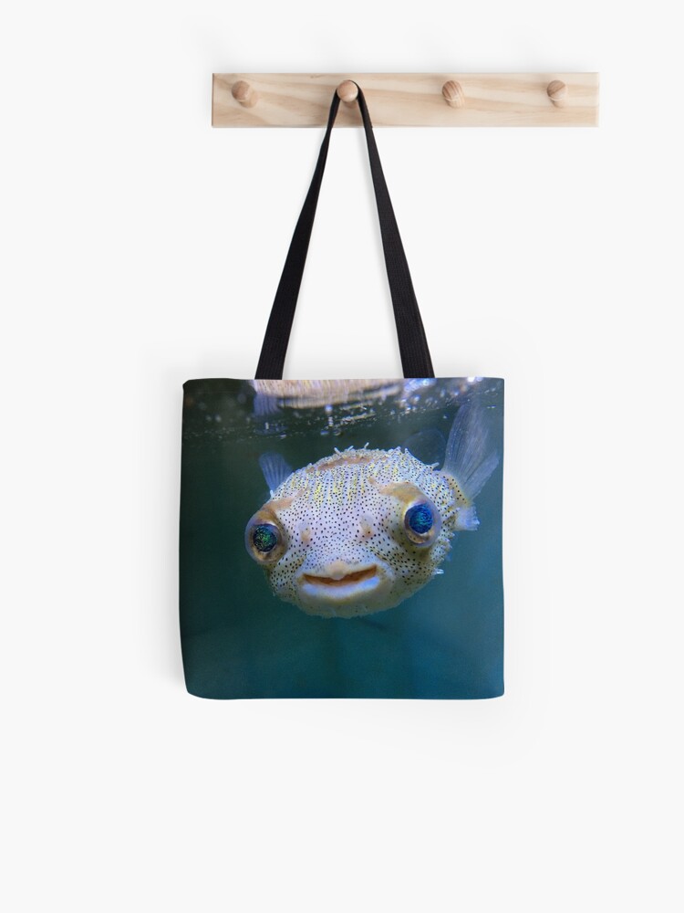 Happy Porcupine Puffer Fish Tote Bag for Sale by buzzmarshall