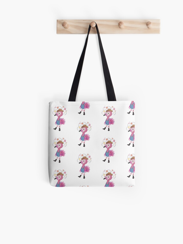 Animal Crossing Flora X Mr Flim Flam Flamingo Tote Bag By Brookesstuffs Redbubble - mrflimflam in a bag roblox