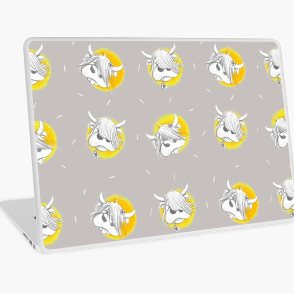 Motif Highland cow Skin adhésive d'ordinateur