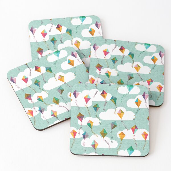 Item preview, Flying Kites {Sky} Blue Sky and Clouds designed and sold by Cecilia Mok.