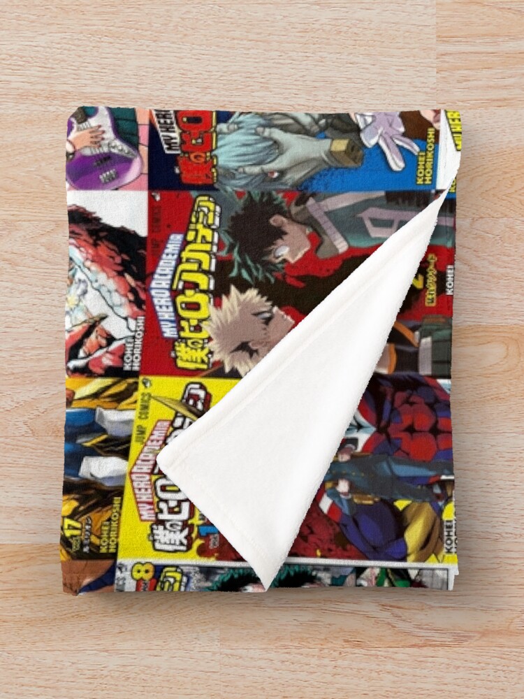 My hero academia Cover Collage Throw Blanket