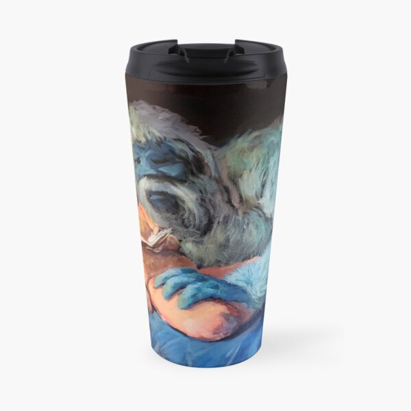 Yukon and Bumble in Bed, Reading Travel Mug