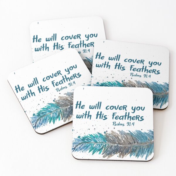 Item preview, He Will Cover You With His Feathers Watercolor designed and sold by RobinetteArt.