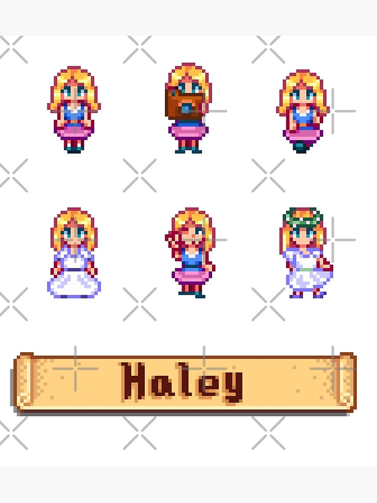 "Stardew Valley Sprites - Haley" Poster for Sale by kathdvd | Redbubble