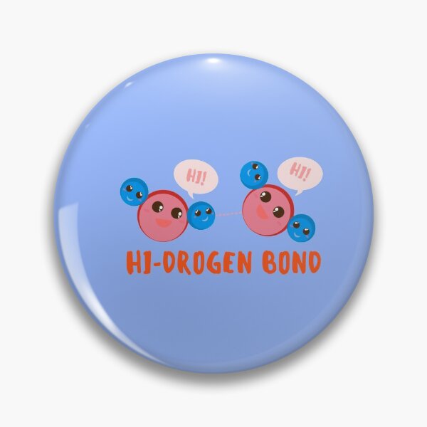 Item preview, Hydrogen H2  Bond Cute Cartoon Says Hi  designed and sold by twicetrader.
