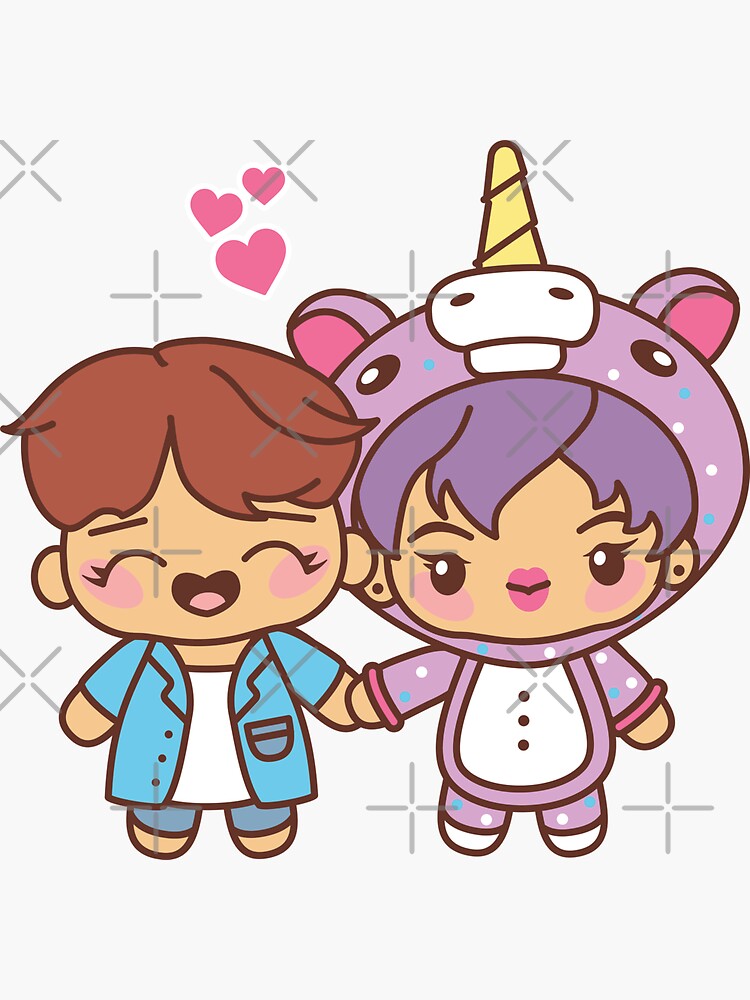 2SEOK Pajama Party - BTS Hobi and Jin in PJ's ~BTS Pajama Party~ by MikaBees