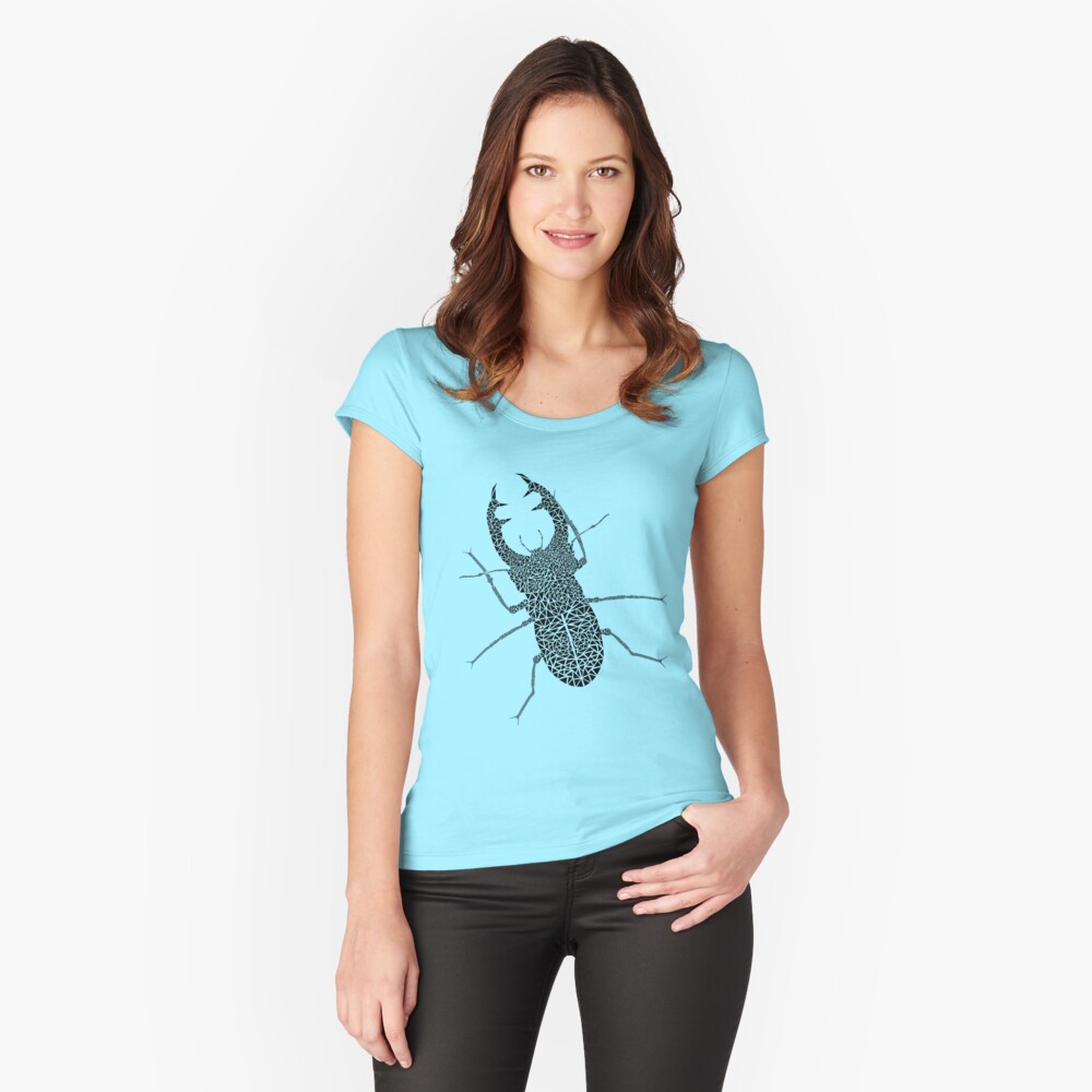 Item preview, Fitted Scoop T-Shirt designed and sold by whatstudio.