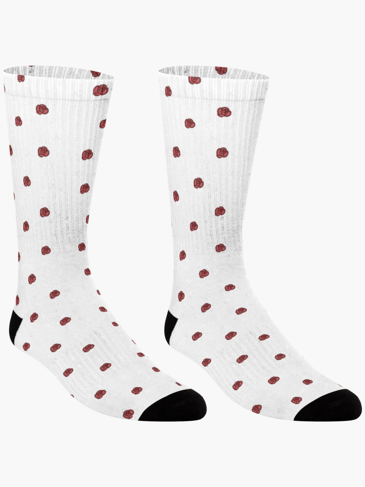 Thumbnail 3 of 5, Socks, Red Roses designed and sold by alladoodle.