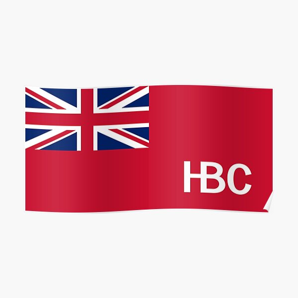 Flagge der Hudsons Bay Company Poster