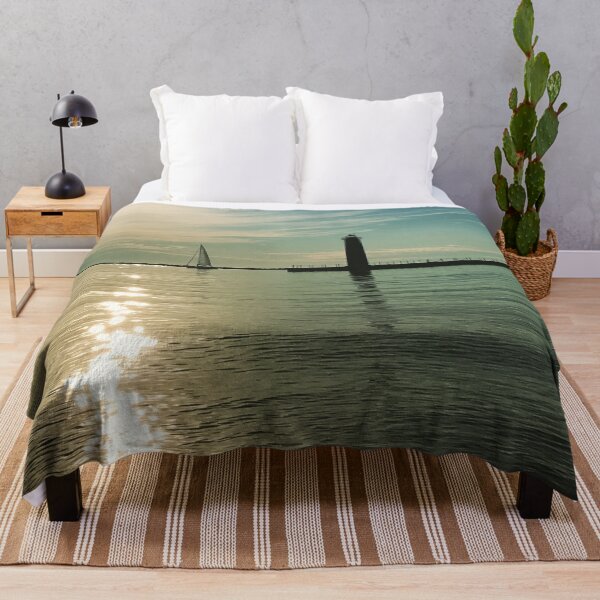 Item preview, Sun setting on Lake Michigan designed and sold by traceh38.