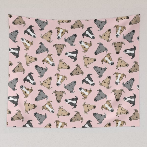 Item preview, Greyhound Faces - Pink designed and sold by littlearrow.