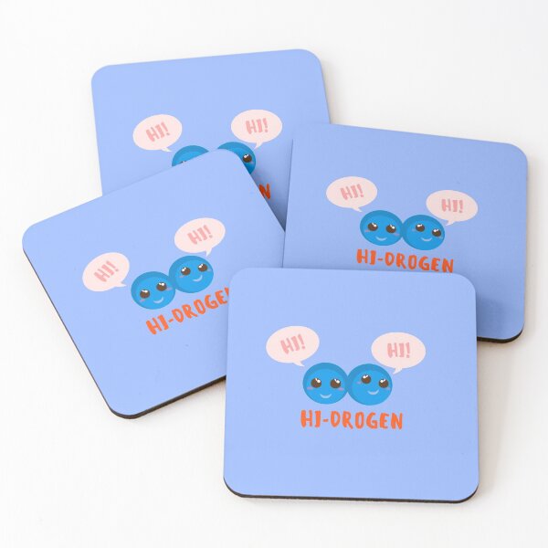 Item preview, Hydrogen H2  Molecule Cute Cartoon Says Hi  designed and sold by twicetrader.