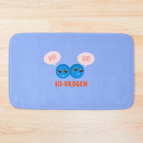 Item preview, Hydrogen H2  Molecule Cute Cartoon Says Hi  designed and sold by twicetrader.