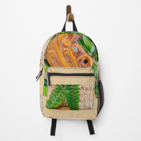 Item preview, NZ Maori Theme - Carved Wooden Patu With Ferns designed and sold by Nicolette Neish.