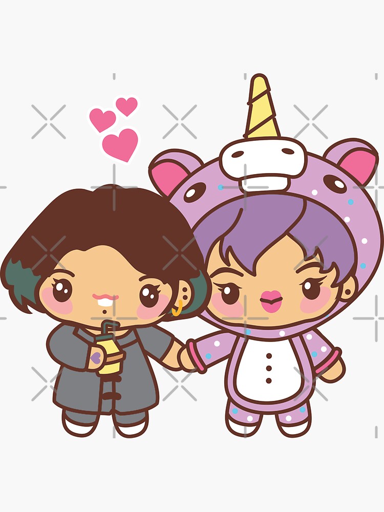 Jinkook / Kookjin Pajama Party - BTS Jungkook and Jin in PJ's ~BTS Pajama Party~ by MikaBees