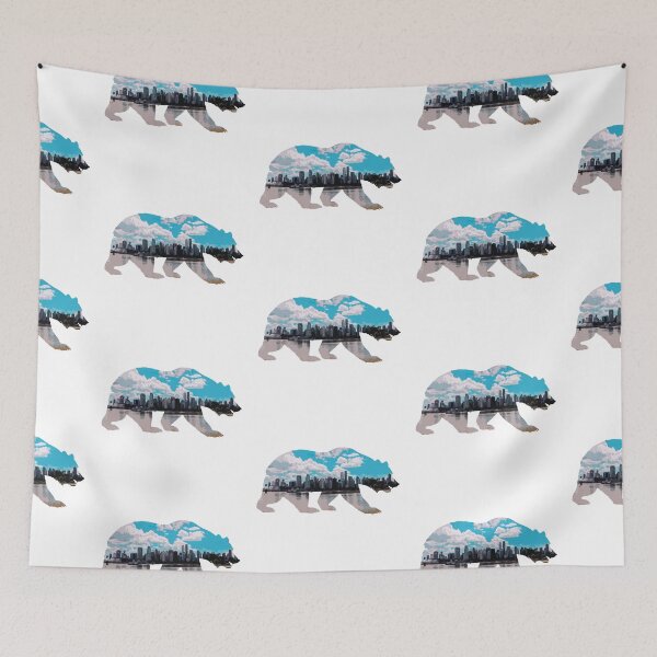 Item preview, Bear mountain with Vancouver background. designed and sold by Viajamoslowcost.
