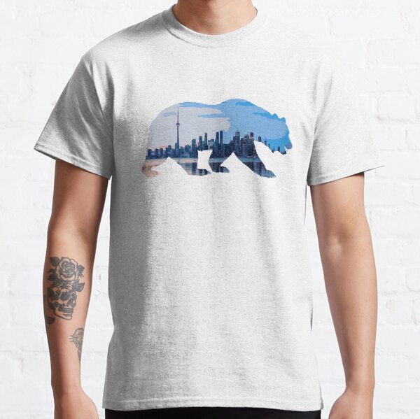 Mountain bear with Toronto skyline Classic T-Shirt