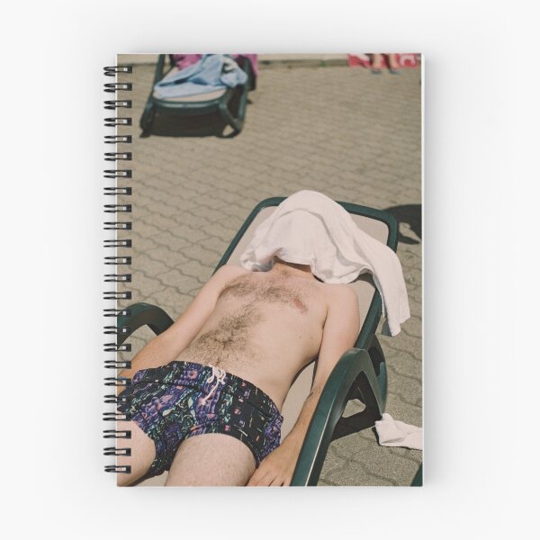 Item preview, Man Tanning at Pool with Towel On Head designed and sold by KCER.