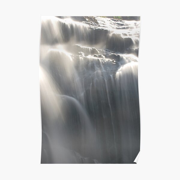 Softly Flowing at MacKenzie Falls by Lorraine McCarthy Poster