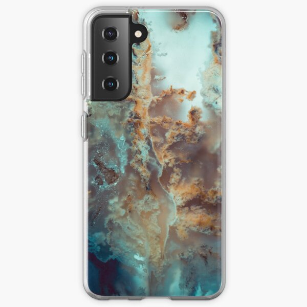 Close up macro agate rock photography gemstone Samsung Galaxy Soft Case